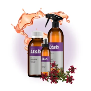 Frasco de aceite esencial de tomillo rojo para defensas y piel