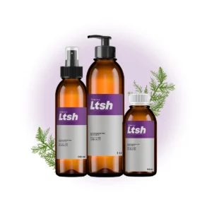 Frasco de aceite esencial de ciprés puro para circulación y piel grasa