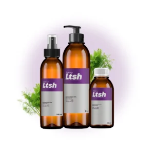 Frasco de aceite esencial de hinojo dulce para piel madura y sistema linfático