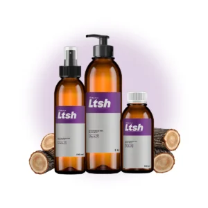 Frasco de aceite esencial de madera de Ho Wood para paz y equilibrio