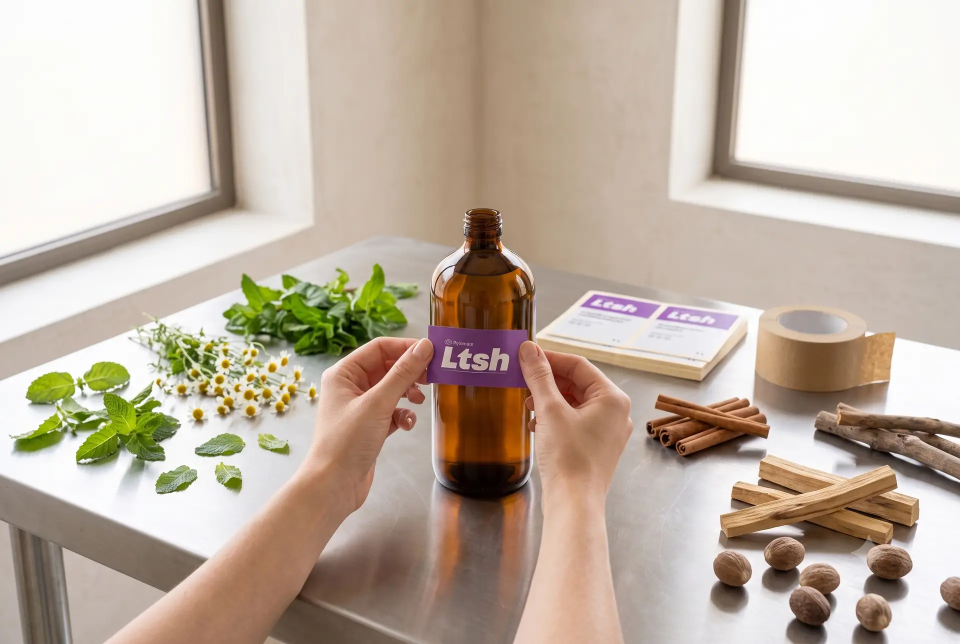 Envases de cosmética natural semipersonalizados con la marca del cliente