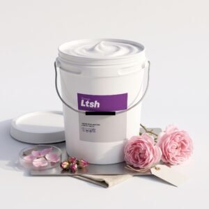 Crema de Manos de Rosa Damascena en cubeta a granel de 5 y 19 kg — crema de manos hidratante LTSH